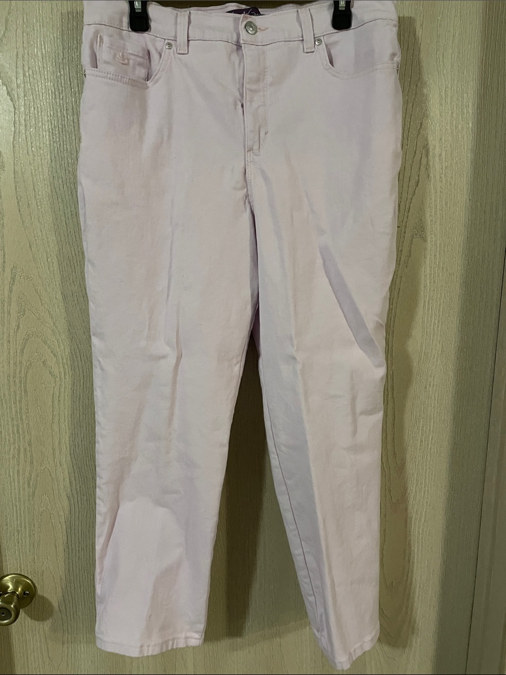 Gloria Vanderbilt Light Pink Ankle Jeans